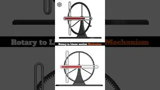 Rotary to Linear Motion Mechanism | DIY Mechanical Project animation📌