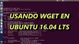 Descargar archivos desde la terminal en ubuntu 16.04 con wget