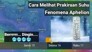 Cara melihat Prakiraan Suhu 