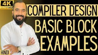 Basic Block Examples Explained in Hindi l Compiler Design