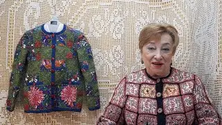 Жакет "Галерея". Мастер-класс по вязанию крючком от О. С. Литвиной.