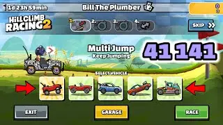 Hill Climb Racing 2 – 41141 (42105) points in BILL THE PLUMBER Team Event