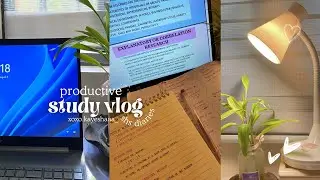 shs diaires s2: ep2 | productive study vlog 💌| lots of note-taking ✍️ | ft. Maono 🎙️| ph