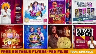 PSD - FREE FLYERS NOVEMBER 2023- DOWNLOAD FREE CHURCH FLYERS - 100% EDITABLE