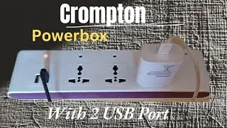 Crompton Extension Board with 2 USB ports • Best Extension board with USB Under Rs. 250