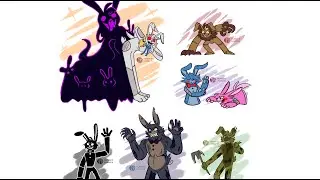 Trouble Rabbits / Fnaf Doodles Speedpaint