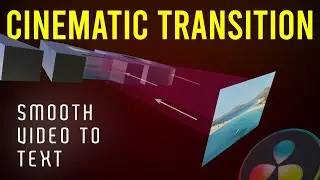 Smooth Pro Video to Text Transition | No Plugins | Davinci Resolve