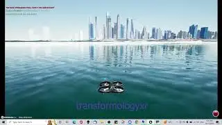 Airsim Drone Simulation (UE4 -Cesium -  Esri Arcgis) in Dubai City 2