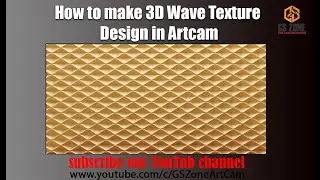 How to make 3D Wave Texture Design in Artcam 