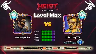 8 ball pool - Heist Win Streak 🔥 Cue Level Max From 38 Ring