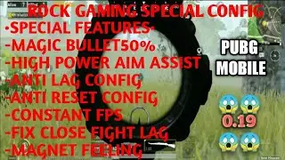 ROCK GAMING SECRET || BEST EVER CONFIG FOR LOW END DEVICE || PUBGM 0.19|| THE ROCK