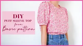DIY Puff Sleeves Top | How To Cut And Sew Puff Sleeves Top | Thuy Sewing
