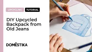 Upcycling Tutorial: DIY Upcycled Backpack from Old Jeans by @LuLuisa  Domestika English