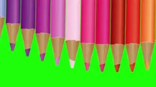 Green Screen Free - PENCILS green screen animation |chroma key |green screen effects
