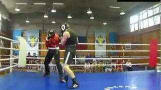 Показательный спарринг Д. Лебедева