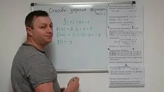 Алгебра 7 класс. Функция. Способы задания функции. Часть 1.
