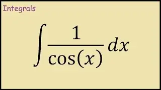 How to integrate 1/cos(x)