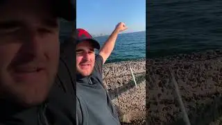 Одесса рыбалка на саргана на черном море с пирса, Одесситам привет !