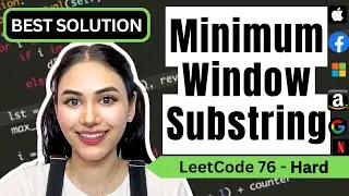 Minimum Window Substring - LeetCode 76 - Python  