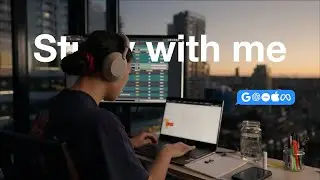 STUDY WITH ME 📚 / calm lofi / Coding at Sunset in Vancouver