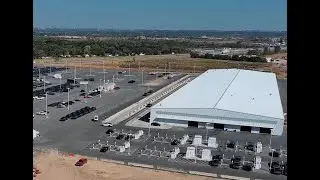 Tesla Gigafactory Texas | 10-4-24 | #BoringCo. tunnel + cool white #Cybertruck! + SW factory flyover