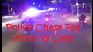 Funny Police Chase Fails (Motorcycle VS Police) - DDOF