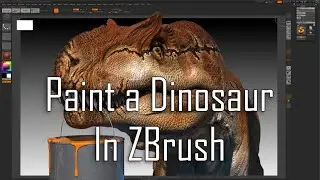 zbrush is easy. Painting an Allosaurus in Zbrush
