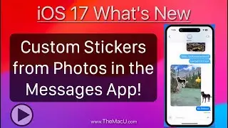Tutorial on how to make custom stickers for use in the Messages App or as Emoji in iOS 17!
