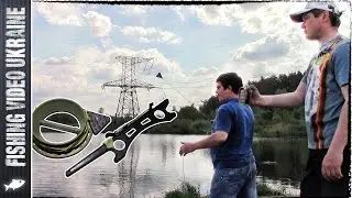 Fishing on a rubber band. Practical work with tackle. (Part 3) HD