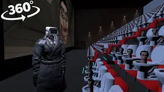 360° VR Skibidi Toilet Watching a Movie!