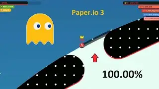 Paper.io 3 Map Control: 100.00%