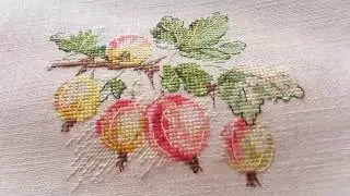 86.Рукодельный микс 35  / Вышивка: Крыжовник от Алисы/ Пэчворк: Подушка 