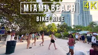 [4K] 🇺🇸 Miami Beach Bike Ride 🚴‍♂️🌴 #miami #beach #florida #tour