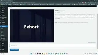 How To Install and Setup Exhort WordPress Theme