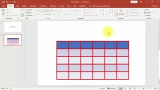 How to change table border color in PowerPoint slide