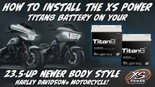 How to Install the XS Power Titan8 Battery on a 2023.5-Up CVO or 2024-Up Road Glide & Street Glide!