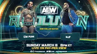 FULL MATCH - CM Punk vs. MJF – Dog Collar Match: AEW Revolution 2022