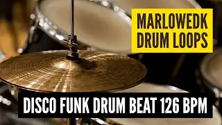 Disco Funk 4/4 Drum Beat 126 bpm for practice