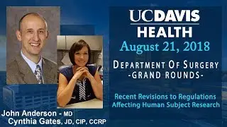 Regulations Affecting Human Subject Research  - John Anderson, MD, and Cynthia Gates, JD, CIP, CCRP