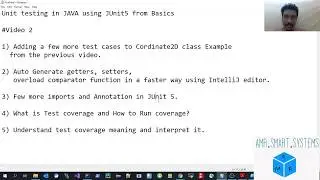 Understanding Unit Testing in JAVA using Junit5 from Scratch Video#2 :UnitTest Coverage Report 