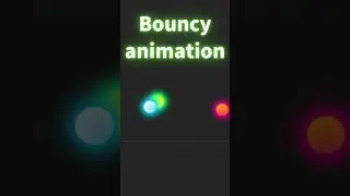 Bouncy animation using html and css #shorts