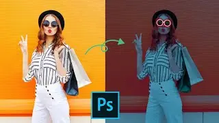 Glow lines effect on sunglass in Adobe Photoshop.❤