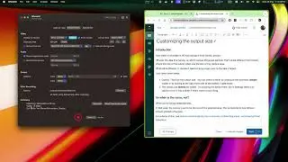 Customization of the video output size (the canvas)
