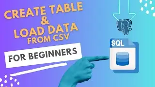 3 Create Table & Import Data using PostgreSQL features | Data Analysis with SQL 