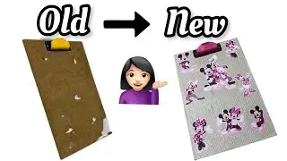 Old Exam Pad into a New Style // Exam Board Decoration // Back to School Craft Idea