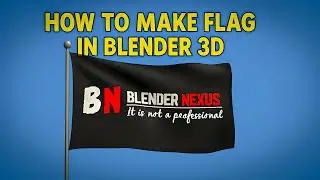 How to make Flag in Blender | Blender Tutorial