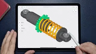 Modeling a Shock Absorber on iPad | Shapr3D