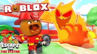 ORANGE didn't Start the FIRE!!! | Escape the Fire Station Obby