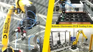 Efficient Robotic Electronics PCB Testing Line with FANUC M10iD8L