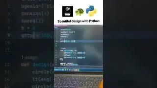Beautiful design with Python 🔥#beautiful #design #python #programming #trending #youtubeshorts